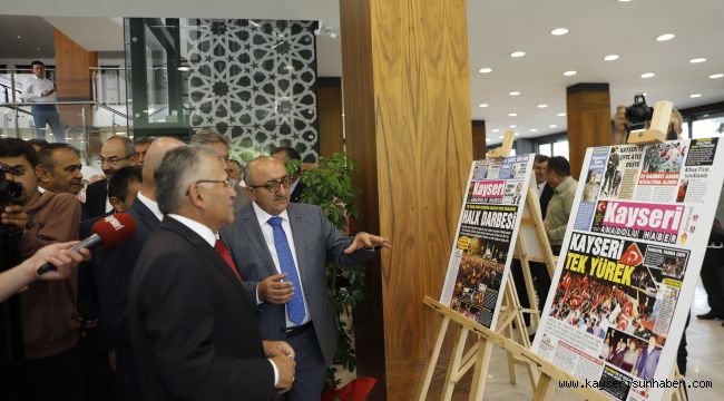 Başkan Büyükkılıç, KGC 15 Temmuz Sergisi’nin açılışına katıldı