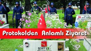 Kayseri şehitlği ziyaret edildi