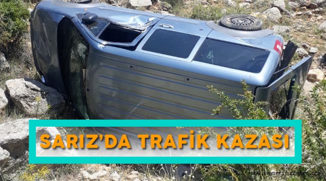 Otomobil Şarampole Yuvarlandı: 2 Yaralı