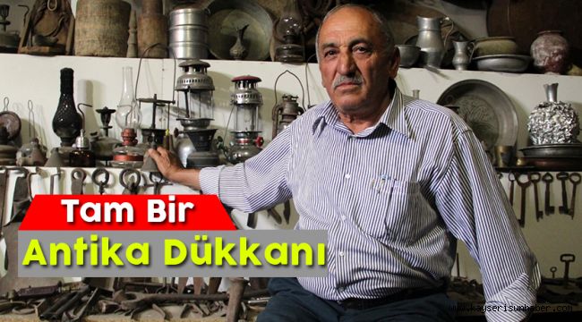 2 Bin Antika Eşyayı İş Yerinde Sergiliyor