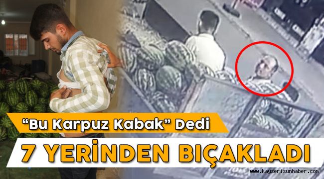 Kabak Karpuz Tartışması: 1 Yaralı  