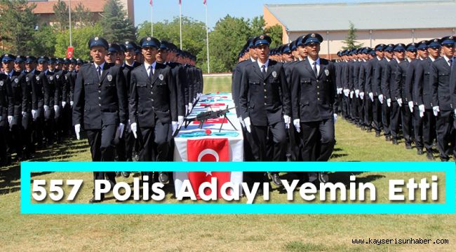 Kayseri Polis Meslek Eğitim Merkezi'nde Mezuniyet Heyecanı