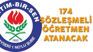 Kayseri'ye 174 Sözleşmeli Öğretmen Atanacak 