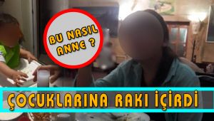 2,5 Yaşındaki Çocuğu İçki Masasına Oturtup, Rakı İçirdiler  