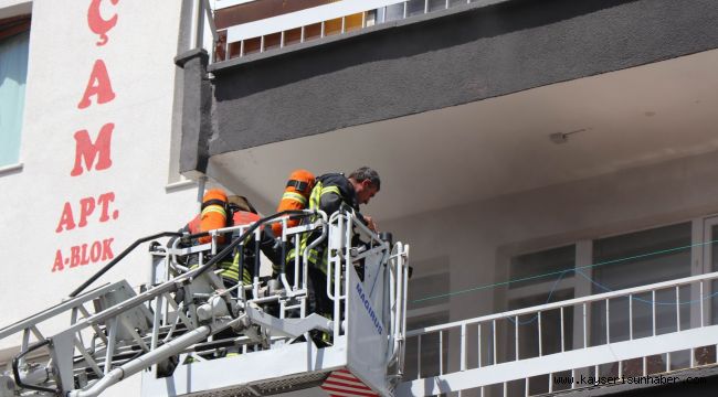 Evde Çıkan Yangın Korkuttu 