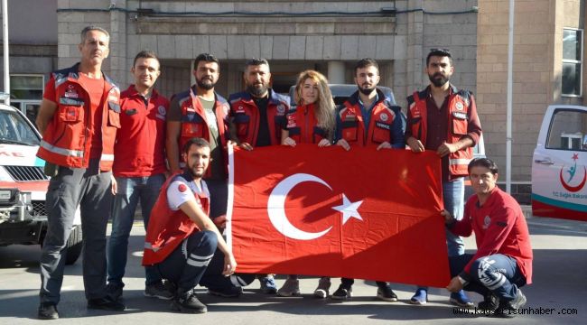 10 Kişilik Gönüllü UMKE Ekibi Sınıra Dualarla Uğurlandı 