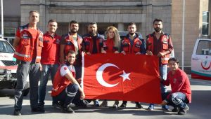 10 Kişilik Gönüllü UMKE Ekibi Sınıra Dualarla Uğurlandı