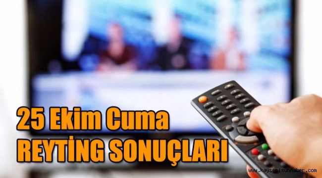 25 Ekim reyting sonuçları açıklandı, Reyting şampiyonu Hercai