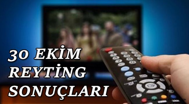 30 Ekim reyting sonuçları, Sen Anlat Karadeniz, Afilli Aşk, Kurşun