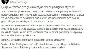 Sağlık Çalışanları Barış Pınarı’nda Görev Bekliyor