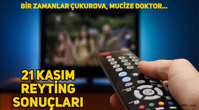 21 Kasım reyting sonuçları, Bir Zamanlar Çukurova, Mucize Doktor