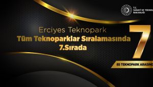 Erciyes Teknopark, Türkiye’deki 85 Teknopark Arasında 7.Sırada Yer Aldı