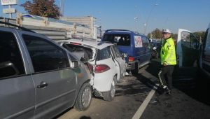 Kayseri'de zincirleme trafik kazası: 5 yaralı