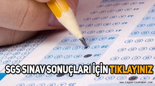 TESMER SGS Sonuçları açıklandı mı