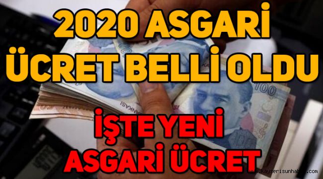 2020 Asgari Ücret ne kadar oldu, asgari ücret zammı açıklandı