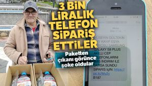 3 bin liralık telefon sipariş ettiler, paketten bitki çayı ve solisyon çıktı