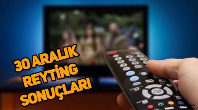 30 Aralık reyting sonuçları, Çukur, Sefirin Kızı, Fatih Portakal