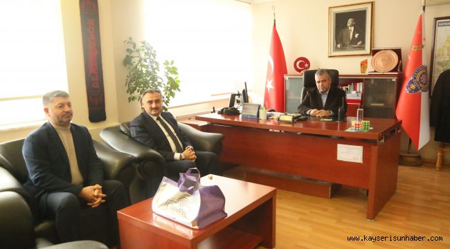 Başkan Cabbar'dan İlçe Emniyet Müdürü Salif Öztürk'e Ziyaret