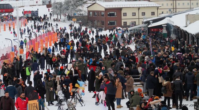 Erciyes'te, hafta sonu bereketi