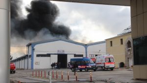 Kayseri'de Plastik Boru Fabrikasında Yangın