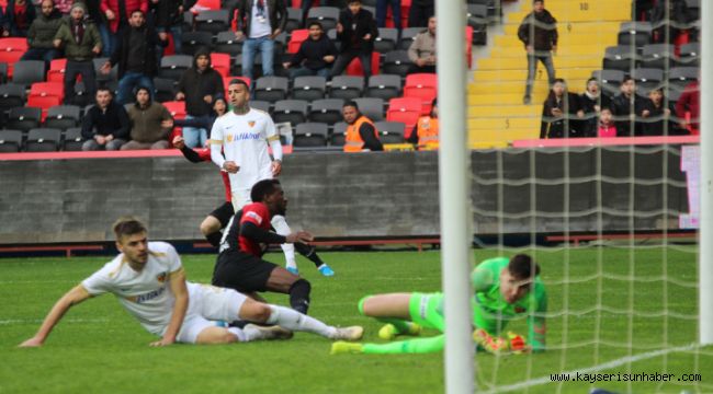 Kayserispor’un ilk yarı istatistikleri