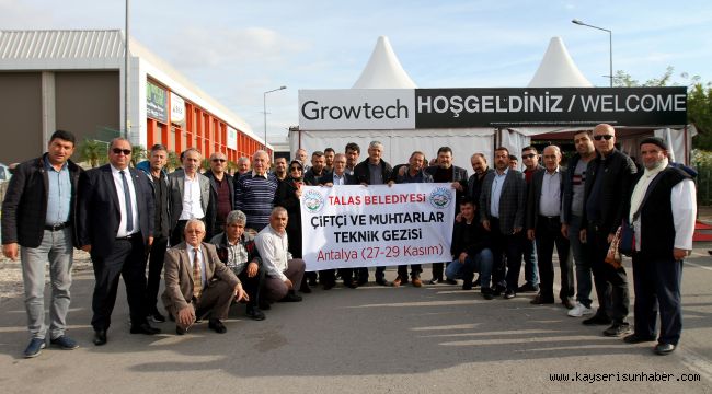 Talas, Muhtarları Tarım Teknolojileriyle Buluşturdu