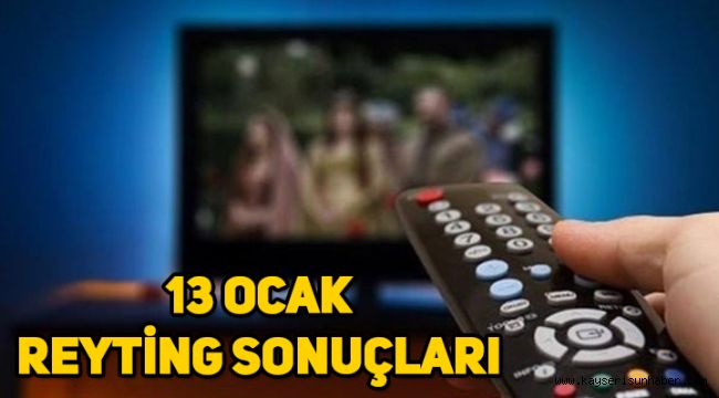 13 Ocak reyting sonuçları, Çukur, Sefirin Kızı, Fatih Portakal