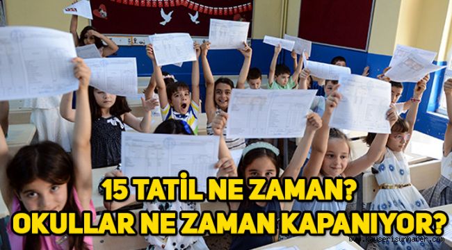 15 tatil 2020 (sömestr, yarıyıl tatili) ne zaman, okullar ne zaman kapanıyor?