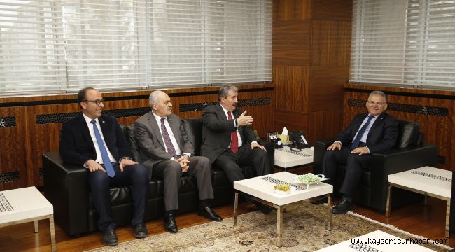BBP Genel Başkanı Mustafa Destici, Başkan Memduh Büyükkılıç’ı Ziyaret Etti