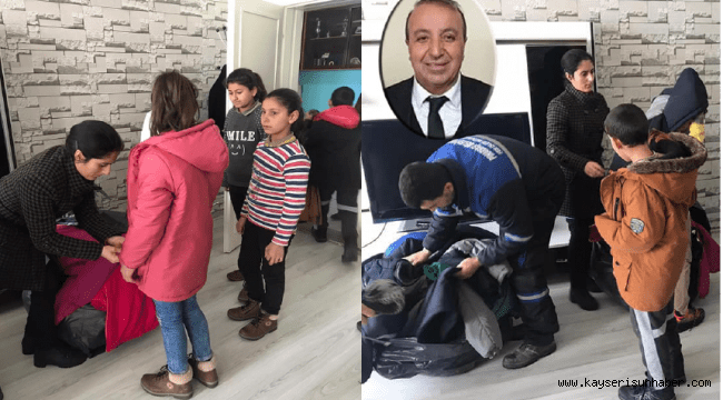 Pınarbaşı Belediyesi'nden İhtiyaç Sahibi Öğrencilerini Isıtan Yardım