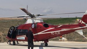 Hava ambulansı Akut, apandisit hastası için havalandı