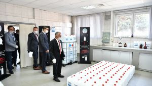 Kayseri Büyükşehir Belediyesi, dezenfektan üretimine başladı