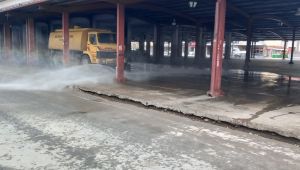 Semt pazaryerleri dezenfekte ediliyor