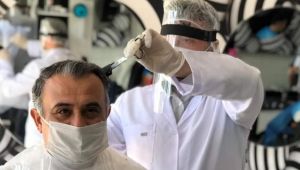 Berberler açıldı, Başkan Cabbar tıraşını oldu