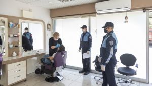 Büyükşehir zabıtasından berber ve kuaförlere denetim