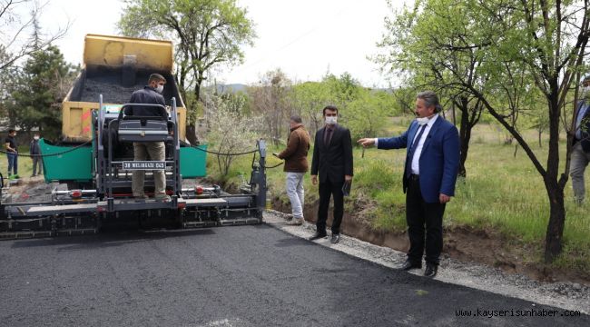 Melikgazi Eğribucak'ta 5 sokakta çalışma yaptı