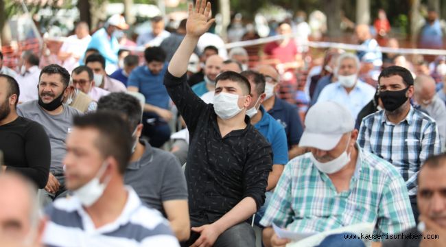 Melikgazi'de 81 daire, açık artırma usulü ile satıldı