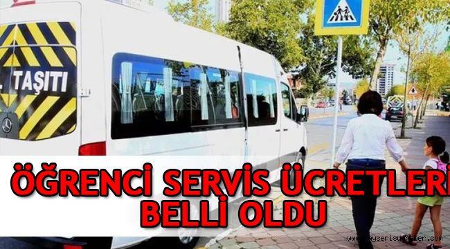 2020-2021 yılı öğrenci servis ücretleri belli oldu