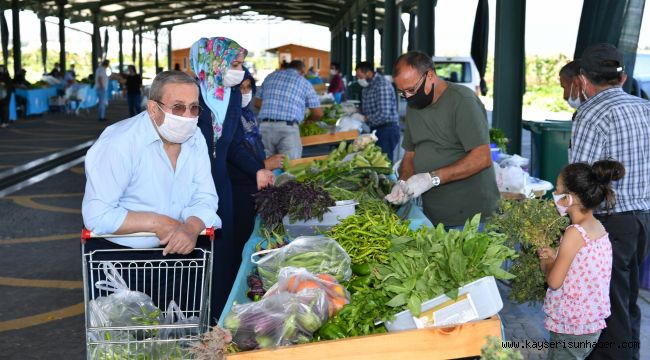 Doğal Ürünler Bahçesi ve Pazarı Kayserililerin ilgi odağı oldu