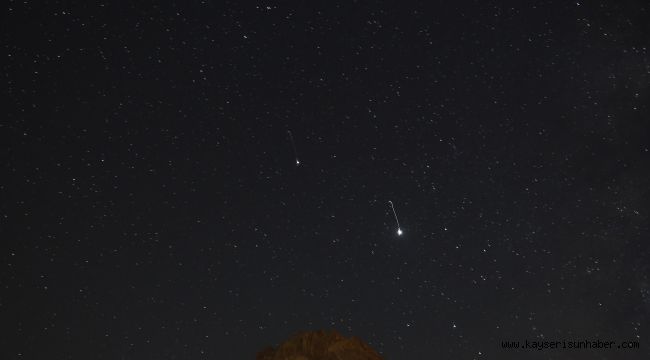 Kayserililer meteor yağmurunu Erciyes'te izledi