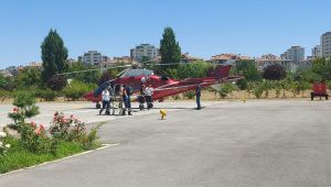 Otomobiliyle uçuruma yuvarlanan sürücü ambulans helikopterle kurtarıldı