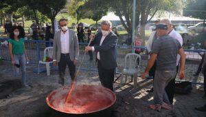 Salça günlerinde ilk salça Başkan'dan