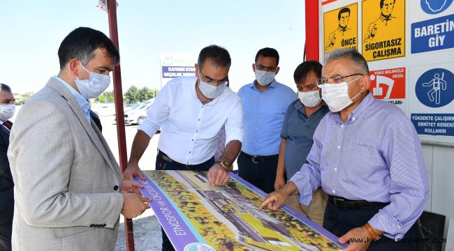Başkan Büyükkılıç, Kayseri Etnospor ve Okçuluk Merkezi’nin inşaat çalışmalarını denetledi
