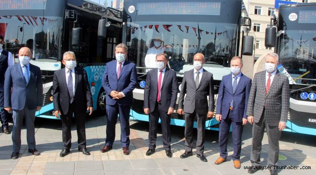 Kayseri Büyükşehir Belediyesi otobüs filosunu 657'ye çıkardı