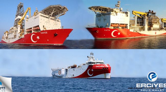 Yavuz, Fatih ve Oruç Reis gemilerinde Erciyes Çelik Halatları Kullanılıyor