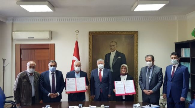 Develi'de yapılacak olan 70 kişilik öğrenci yurdunun protokolü imzalandı