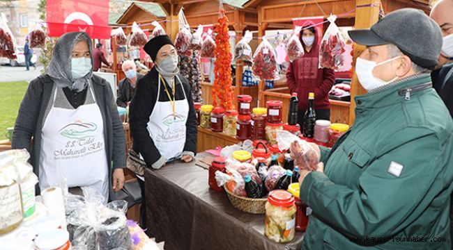 MAHARETLİ ELLER KADIN ÜRETİCİ PAZARI'NA YOĞUN İLGİ