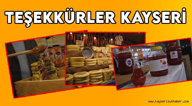 Teşekkürler Kayseri