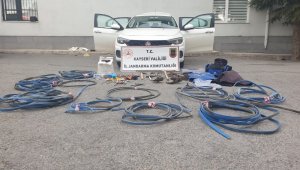 4 ilçenin enerji nakil hatlarını çalan hırsızlar yakalandı
