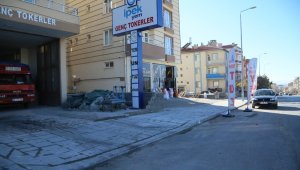 Develi Hadi Bey Caddesindeki yaya yolu çalışmasında sona gelindi